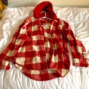 Red/White Plaid Flannel